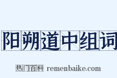 阳朔道中组词是什么意思的图片
